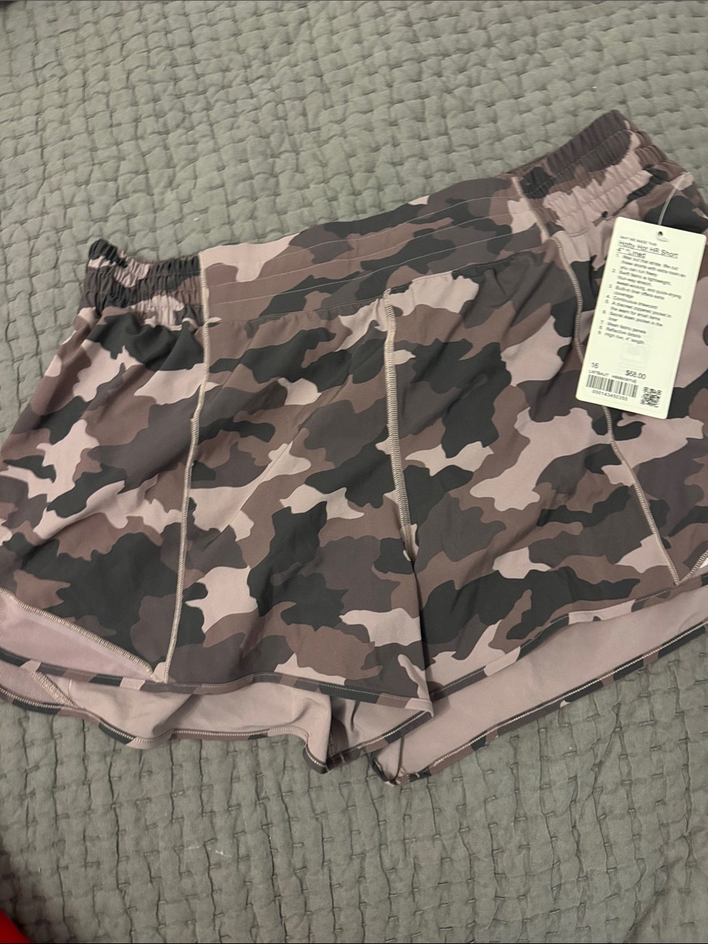lululemon athletica Pink Camo Run Shorts